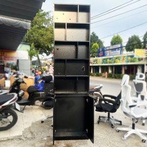 Tủ Trưng Bày 70cm Gỗ Sơn Đen Cũ