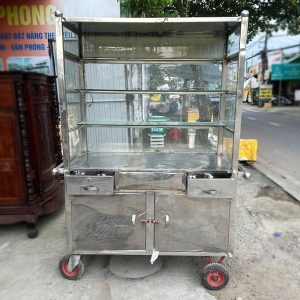 Xe Bán Hàng Inox 1m16 Cũ