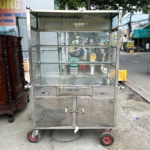 Xe Bán Hàng Inox 1m16 Cũ