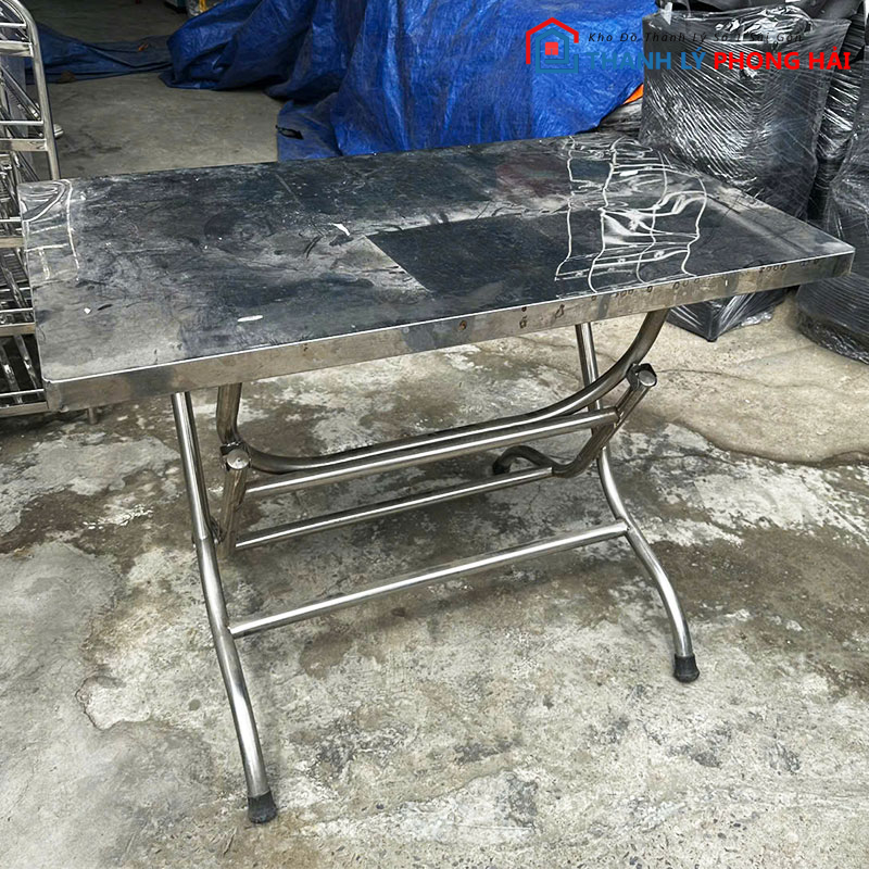 ban-an-inox-cu-1m1-gap-gon-1 Bàn Ăn Inox Cũ 1m1 Gấp Gọn