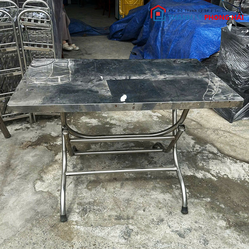 ban-an-inox-cu-1m1-gap-gon-2 Bàn Ăn Inox Cũ 1m1 Gấp Gọn