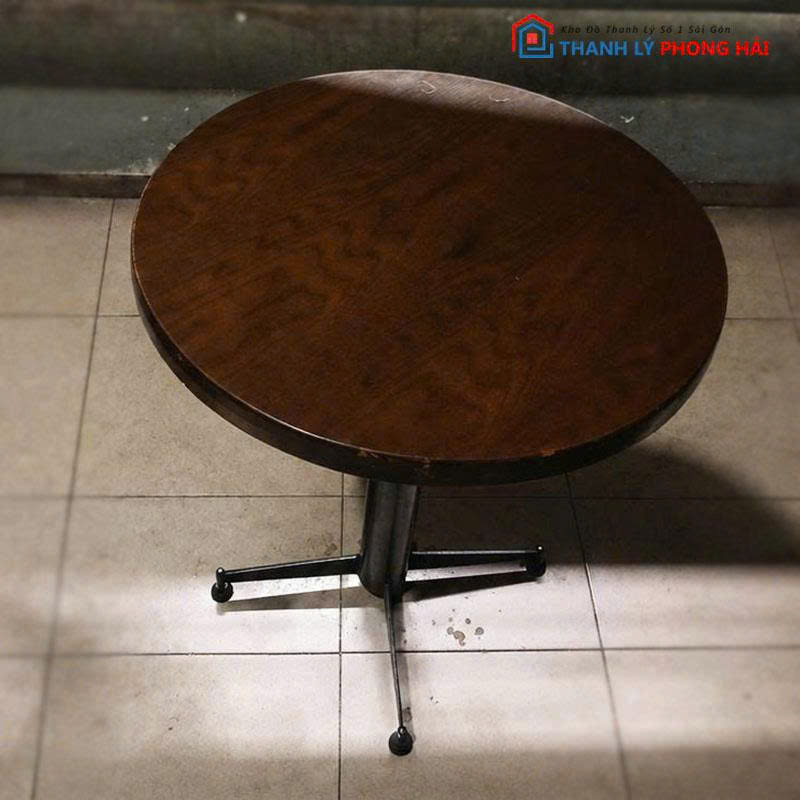 ban-cafe-mat-go-60cm-chan-sat-cu-2 Bàn Cafe Mặt Gỗ 60cm Chân Sắt Cũ (Nhiều Mẫu)