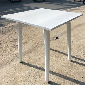 Bàn Cafe Mặt Vuông Màu Trắng 70cm Cũ
