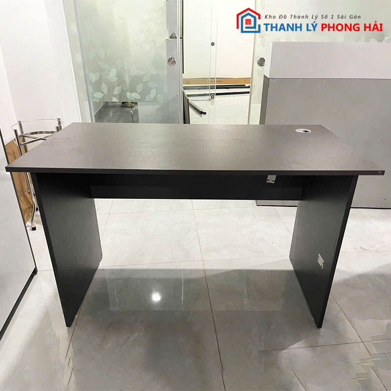 ban-lam-viec-mau-den-1m2-go-mdf-cu Bàn Làm Việc Màu Đen 1m2 Gỗ MDF Cũ