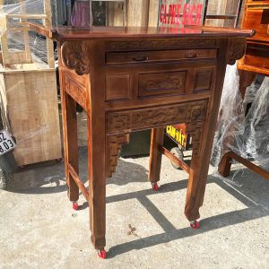 Bàn Thờ Gỗ Tràm 1 Tầng Chạm Khắc (Nhiều Size) Mới 99%