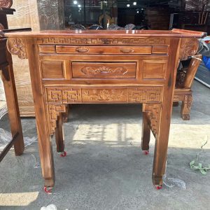 Bàn Thờ Gỗ Tràm 1 Tầng Chạm Khắc (Nhiều Size) Mới 99%