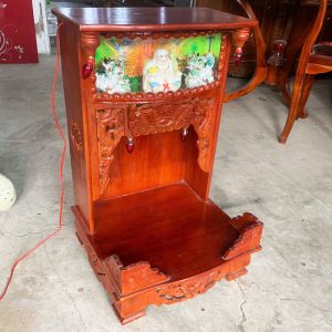 Bàn Thờ Ông Địa Gỗ Tự Nhiên 42cm Cũ