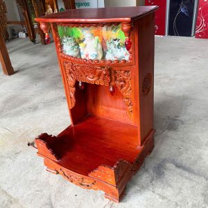 Bàn Thờ Ông Địa Gỗ Tự Nhiên 42cm Cũ