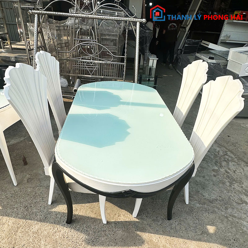 bo-ban-an-kieu-hoang-gia-1m6-1 Bộ Bàn Ăn Kiểu Hoàng Gia 1m6 Sang Trọng Cũ