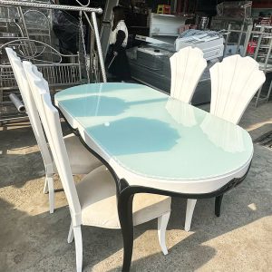 Bộ Bàn Ăn Kiểu Hoàng Gia 1m6 Sang Trọng Cũ