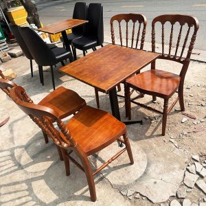 Bộ Bàn Ghế Cafe 60cm Kiểu Cổ Điển