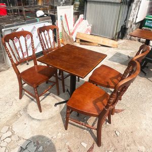 Bộ Bàn Ghế Cafe 60cm Kiểu Cổ Điển