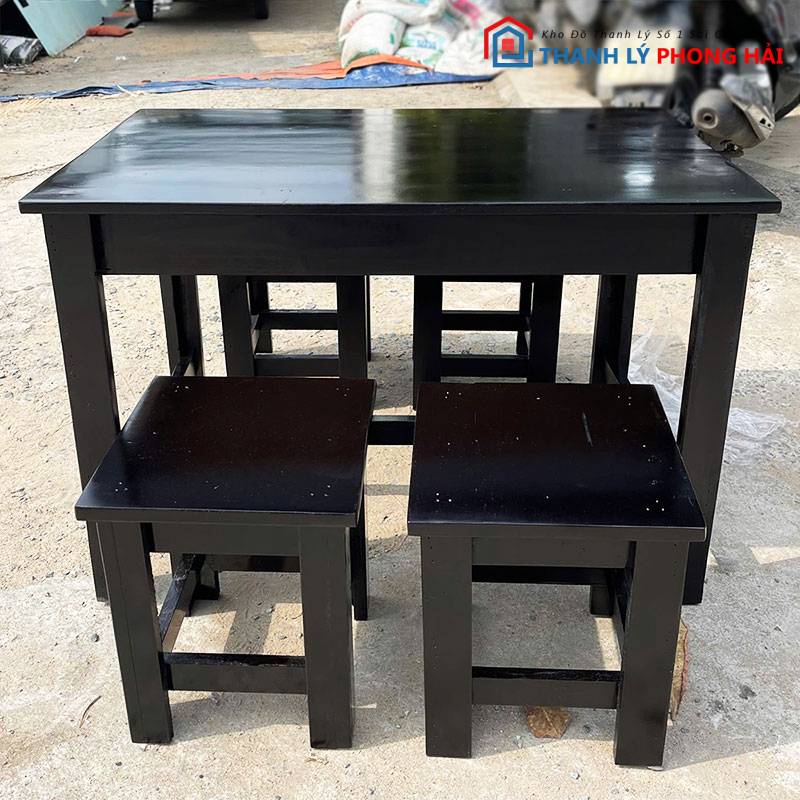 bo-ban-ghe-cafe-coc-den-90cm-cu-1 Bộ Bàn Ghế Cafe Cóc Đen 90cm Mới 99%