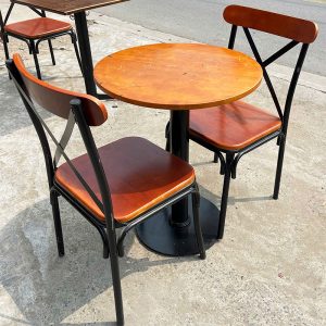 Bộ Bàn Ghế Cafe Kiểu Ghế Lưng Chéo (Nhiều Mẫu)