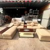 Bộ Sofa Góc L 3m25 Kèm Bàn Và Đôn Cũ