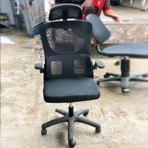 Ghế Công Thái Học Có Tựa Đầu Lưng Lưới Cũ