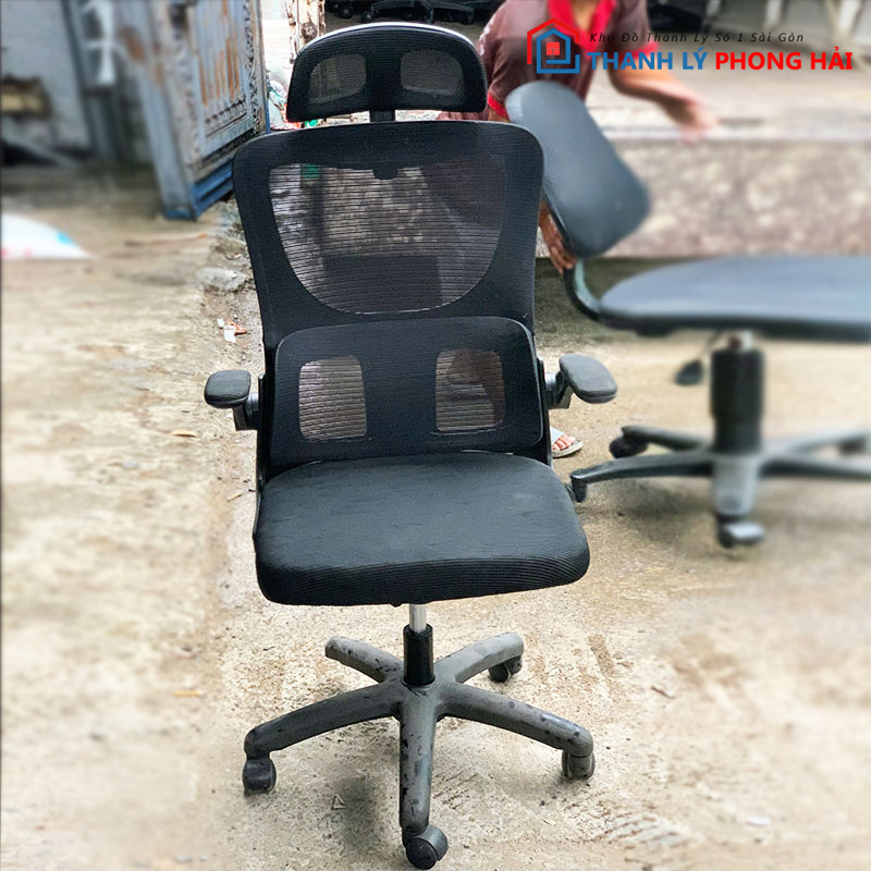 ghe-cong-thai-hoc-co-tua-dau-lung-luoi-cu-1-1 Ghế Công Thái Học Có Tựa Đầu Lưng Lưới Cũ (Nhiều Màu)