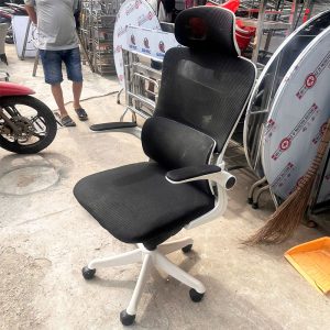 Ghế Công Thái Học Có Tựa Đầu Lưng Lưới Cũ