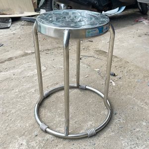 Ghế Inox Tròn Khung Liền Cũ