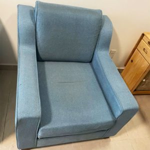 Ghế Sofa Đơn Bọc Vải Xanh 85cm Cũ