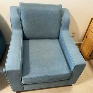 Ghế Sofa Đơn Bọc Vải Xanh 85cm Cũ