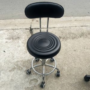 Ghế Xoay Nail Có Tựa Lưng Đệm Da Chân Xoay Cũ