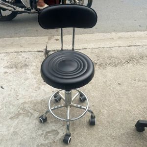 Ghế Xoay Nail Có Tựa Lưng Đệm Da Chân Xoay Cũ