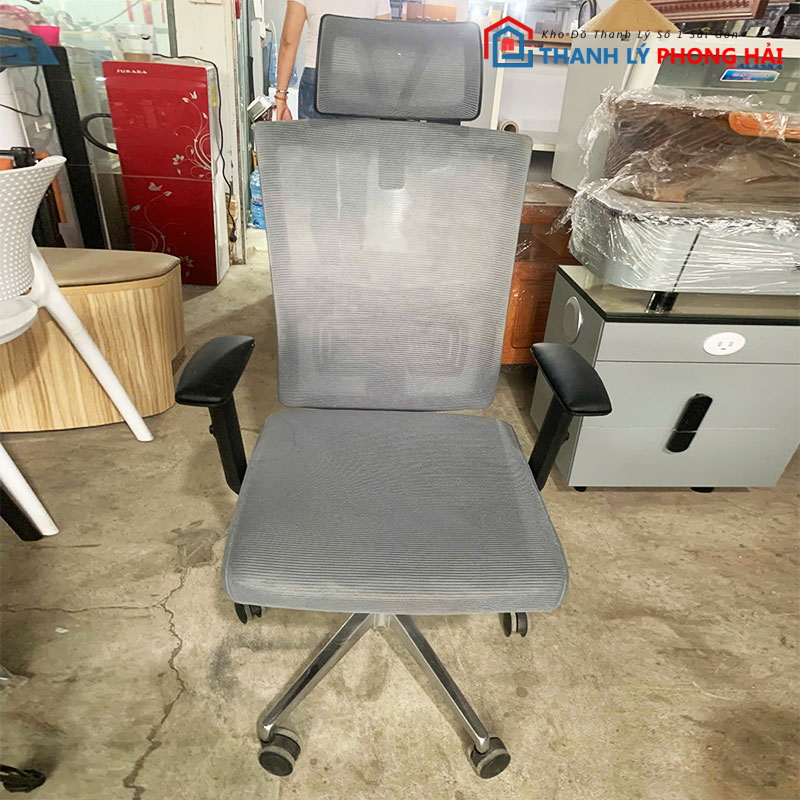 ghe-xoay-tay-chu-t-mau-xam-cu-1 Ghế Xoay Tay Chữ T Màu Xám Cũ
