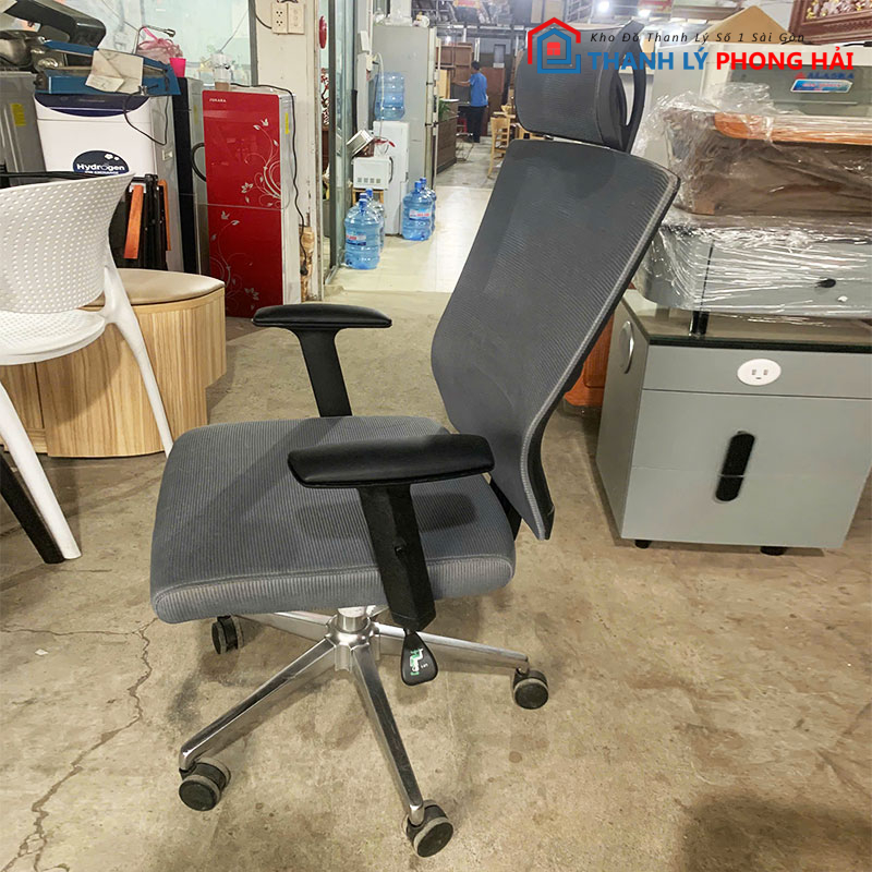 ghe-xoay-tay-chu-t-mau-xam-cu-2 Ghế Xoay Tay Chữ T Màu Xám Cũ