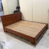 Giường Ngủ Gỗ Công Nghiệp 1m6 Cũ Đầu Giường Cao