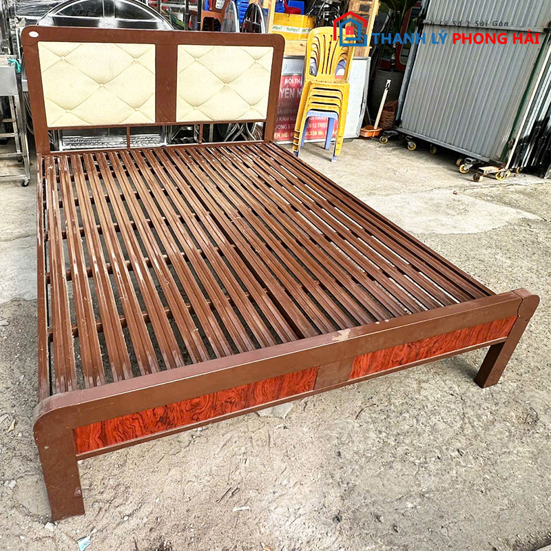 giuong-sat-boc-nem-dau-giuong-1m6-cu-2 Giường Sắt Bọc Nệm Đầu Giường 1m6 Cũ