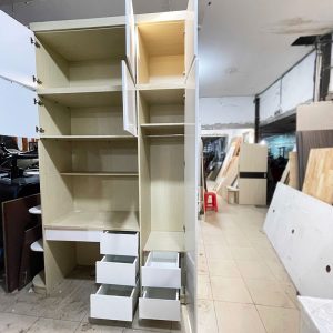 Hệ Tủ 1m74 3 Trong 1 Gỗ MDF Hiện Đại Cũ