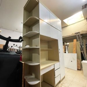 Hệ Tủ 1m74 3 Trong 1 Gỗ MDF Hiện Đại Cũ