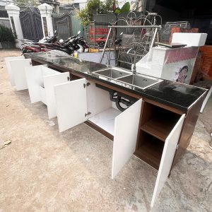 Hệ Tủ Bếp 3m6 Có Bồn Rửa Chén Cũ
