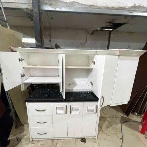 Hệ Tủ Bếp Trên Dưới Góc L 1m6 Cũ