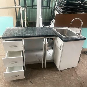 Hệ Tủ Bếp Trên Dưới Góc L 1m6 Cũ