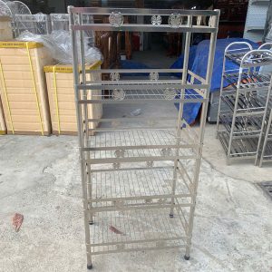 Kệ Sắt Inox 5 Tầng 57cm Chắc Chắn Mới 99%