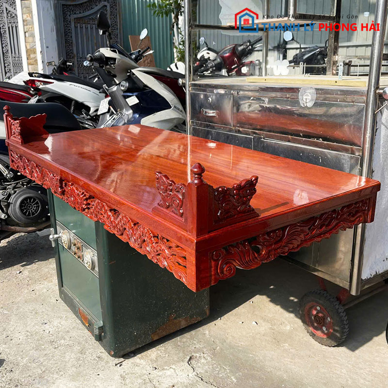 ke-tho-treo-bang-go-1m27-cu-2 Kệ Thờ Treo Bằng Gỗ 1m27 Cũ