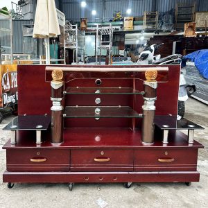 Kệ Tivi Gỗ 1m4 Phong Cách Cổ Điển Cũ