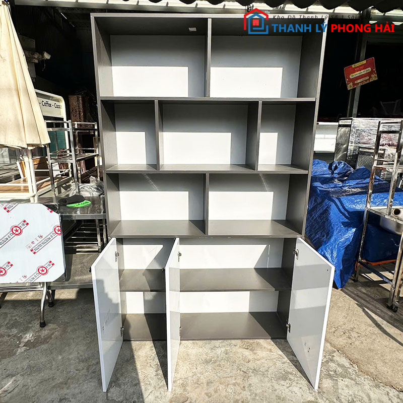 ke-trung-bay-1m2-cu-kem-tu-ho-so-2 Kệ Trưng Bày 1m2 Cũ Kèm Tủ Hồ Sơ