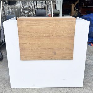 Quầy Lễ Tân 1m2 Phối Nâu Trắng Cũ