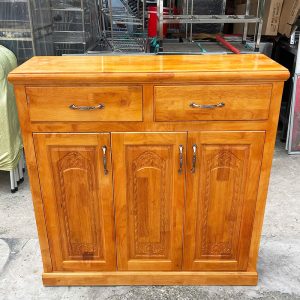 Thanh Lý Tủ Giày Gỗ Tự Nhiên 98cm Mới 99%