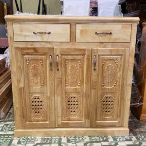 Thanh Lý Tủ Giày Gỗ Tự Nhiên 98cm Mới 99%