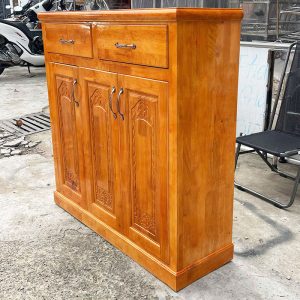 Thanh Lý Tủ Giày Gỗ Tự Nhiên 98cm Mới 99%