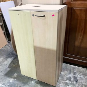 Tủ Hồ Sơ 3 Tầng 2 Cánh Gỗ MDF 60cm Cũ