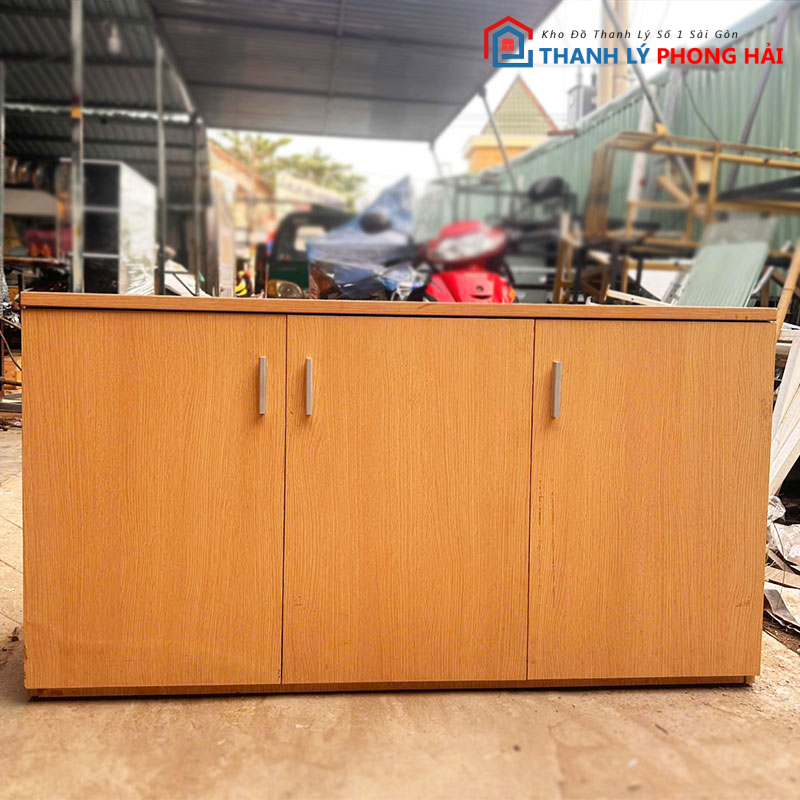 tu-ho-so-cu-go-mdf-1m4-3-canh-cu-2 Tủ Hồ Sơ Cũ Gỗ MDF 1m4 3 Cánh Cũ