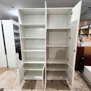 Tủ Hồ Sơ Gỗ MDF 1m4 Màu Trắng Cũ