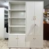 Tủ Hồ Sơ Gỗ MDF 1m4 Màu Trắng Cũ