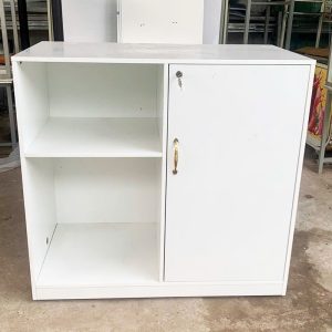 Tủ Hồ Sơ Phối Kệ 1m15 Màu Trắng Cũ
