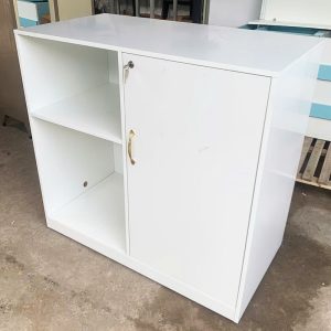 Tủ Hồ Sơ Phối Kệ 1m15 Màu Trắng Cũ